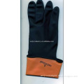 Durable Thick Rubber Industrial gloves , Rubber gardening gloves in black color